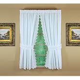 Today's Curtain, Heirloom Battenberg Eyelet Panel Pair 63", White, 4-Piece-Set, 80" W x 63" L