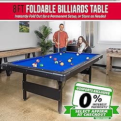 GoSports Full Size 8 ft x 4.2 ft Billiards Game