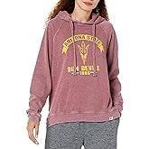 Blue 84 NCAA womens Ncaa Officially Licensed Women's Hooded Sweatshirt Burnout Vintage Scholar