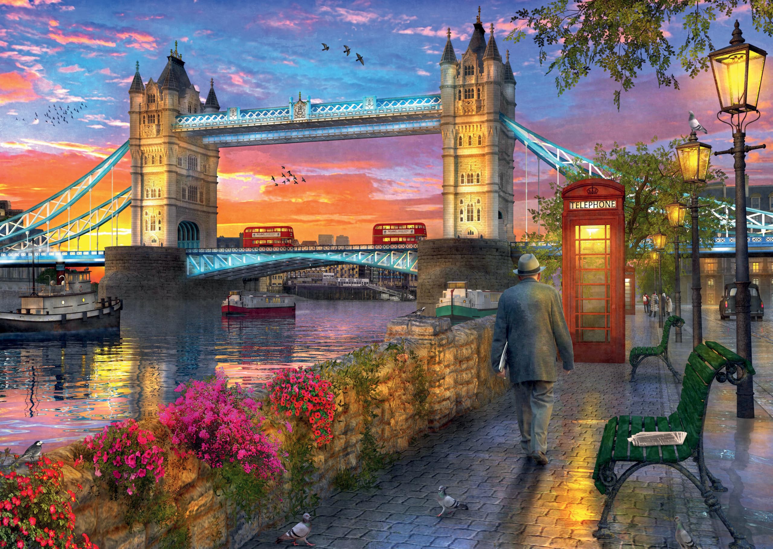 Ravensburger Tower Bridge at Sunset 1000 Piece Jigsaw Puzzles for Adults and Kids Age 12 Years Up