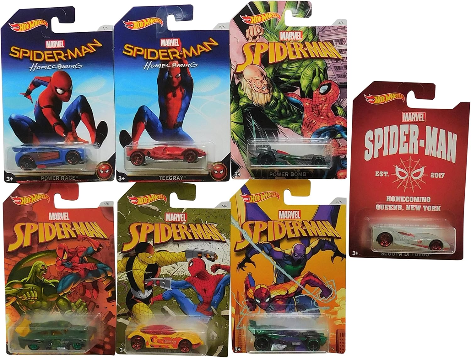hot wheels spider man homecoming