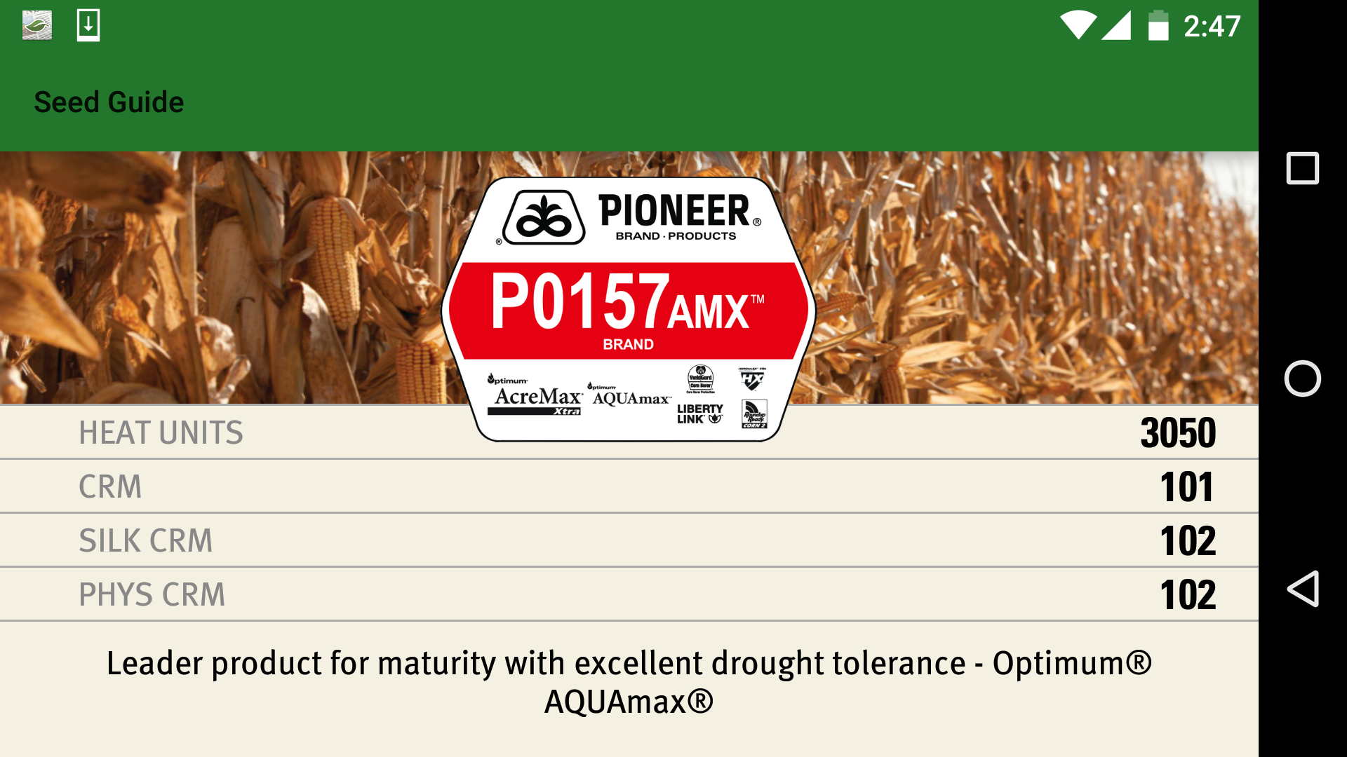 Pioneer Seed Guide Appstore for Android