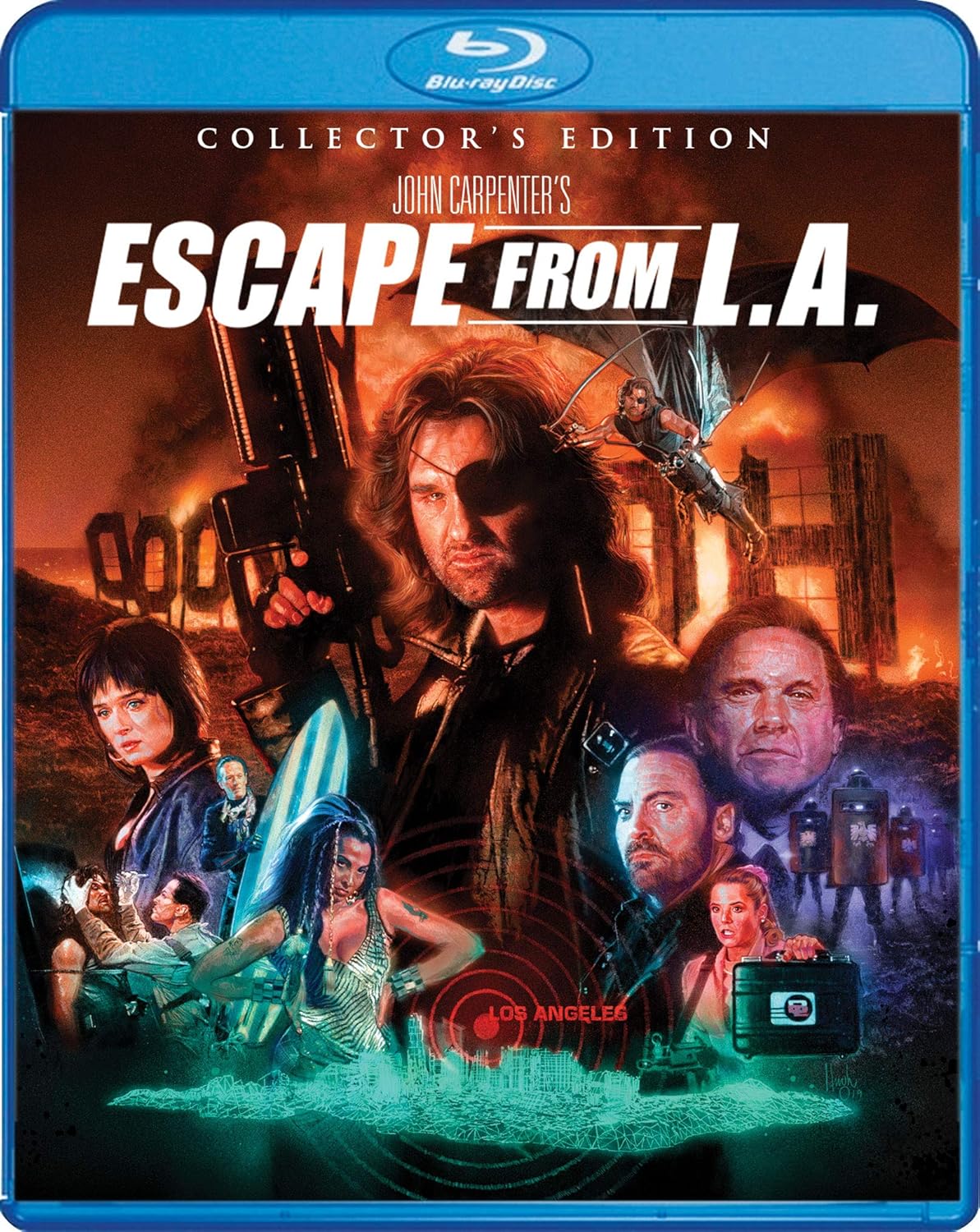 Escape From L A Blu Ray Amazon Ca Kurt Russell Steve Buscemi Stacy Keach Peter Fonda Cliff Robertson John Carpenter Debra Hill Kurt Russell John Carpenter Debra Hill Kurt Russell Dvd