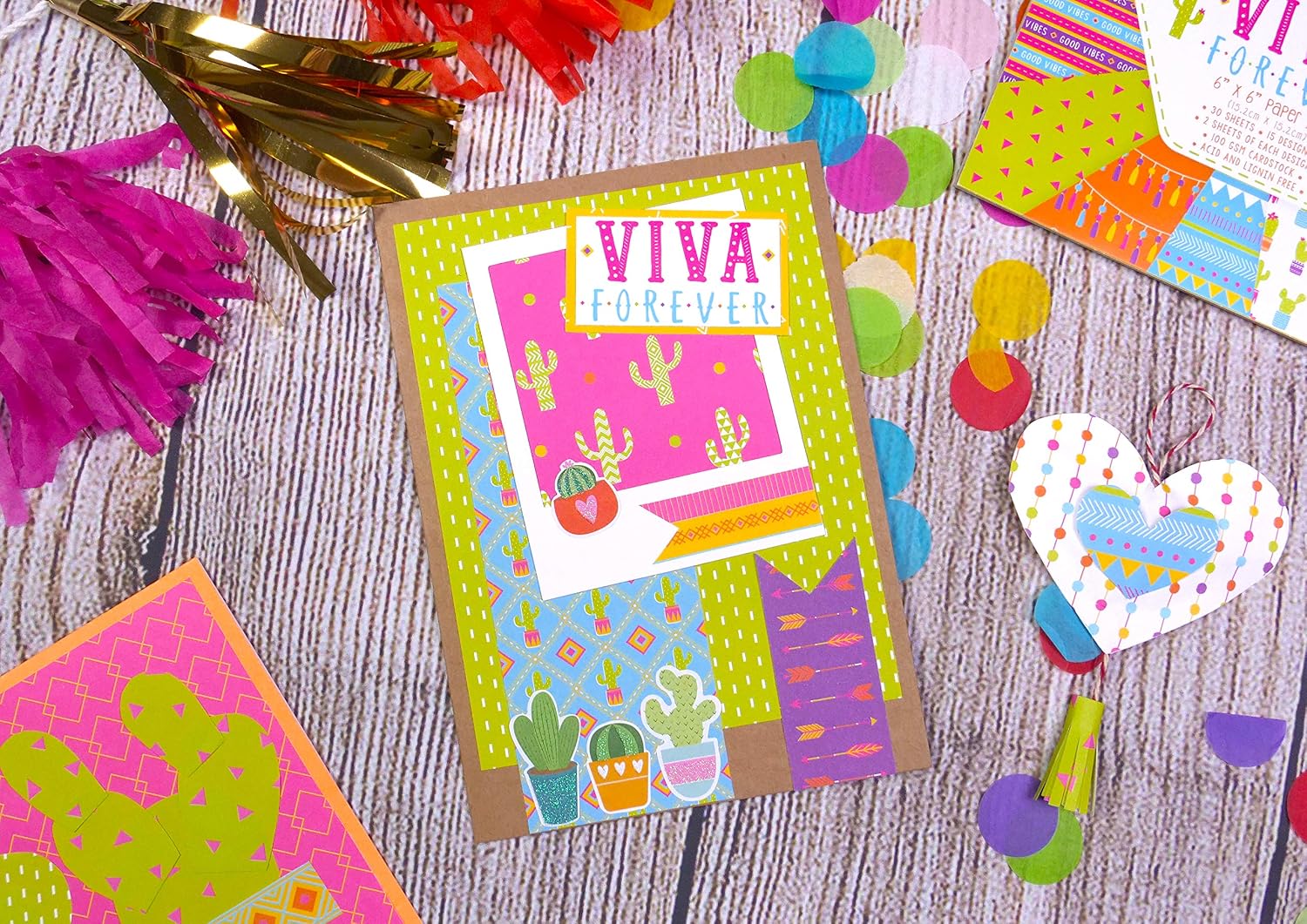 Paper Addicts Viva Forever 6"x6" Pad-30 Sheets-15 Designs-100GSM-Acid & Lignin Free-for Card Making Papercraft, Scrapbooking - Image 5
