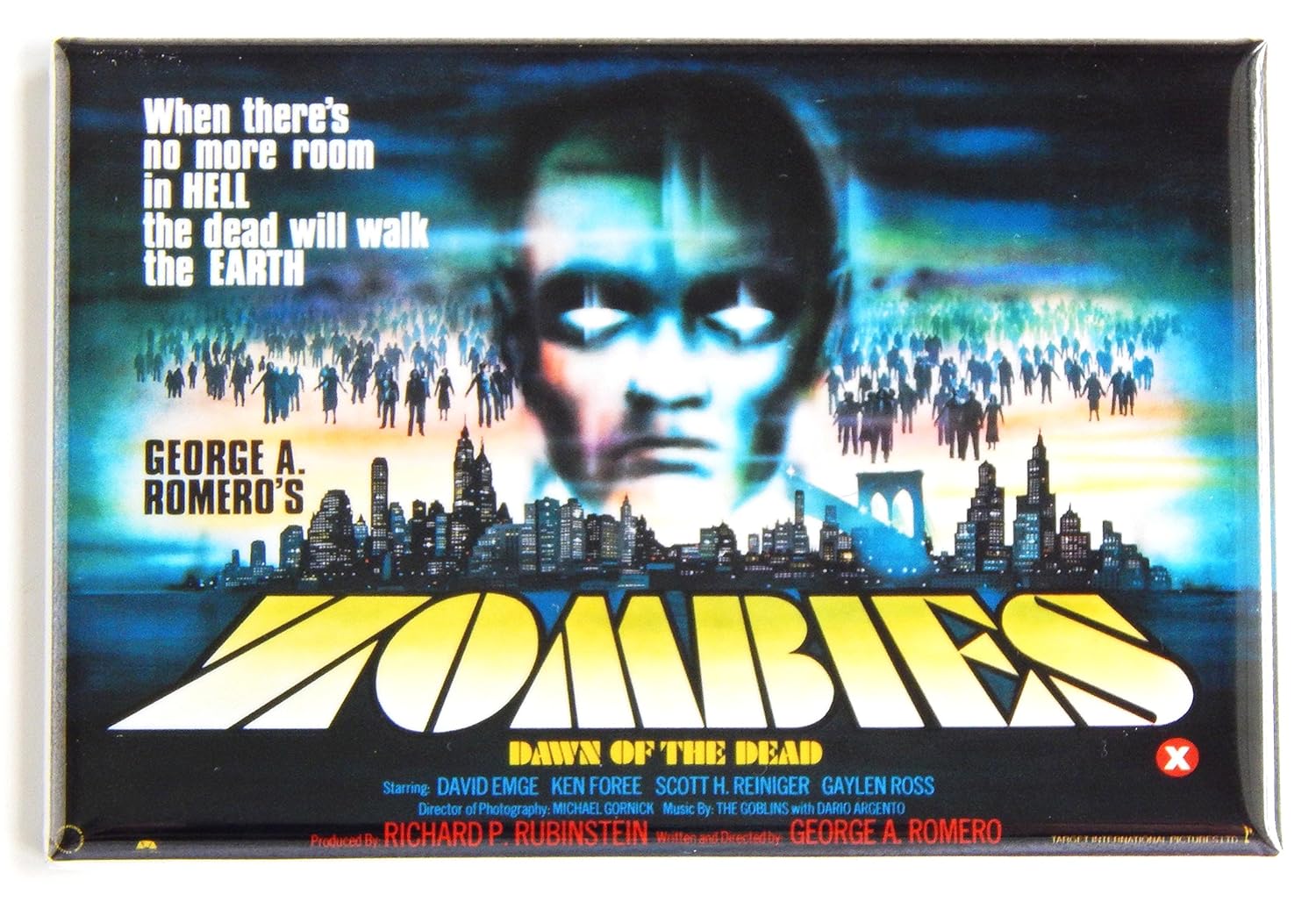 Amanecer de los muertos (británica) Póster de película imán para ...