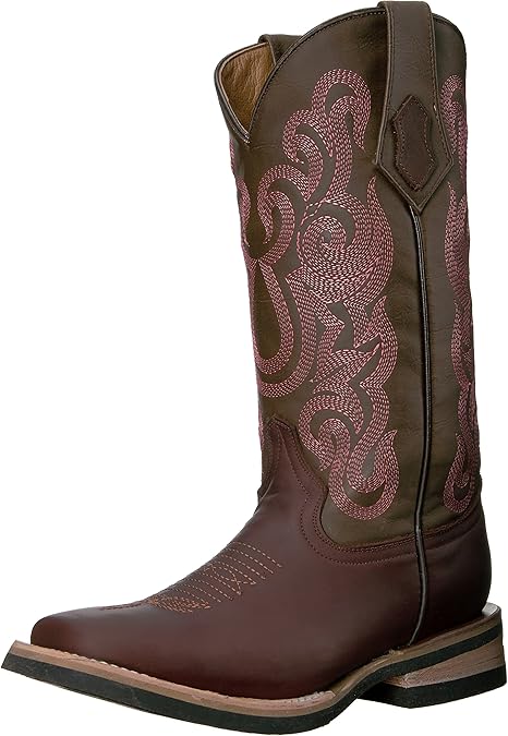 botas cuadradas cafes