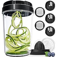 Vegetable Spiralizer Vegetable Slicer - Zucchini Spiralizer Zoodles Noodles Maker - Veggie Carrot Cucumber Slicer Spiral Cutt