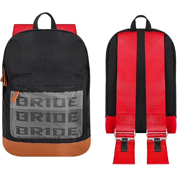 JDM Bride Racing Backpack - XL Laptop Bag With Harness Straps For Travel & Work