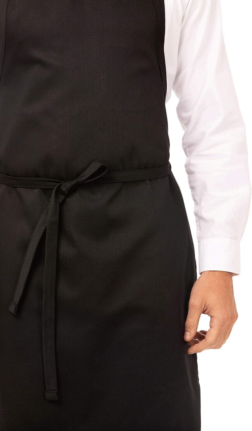 Chef Works Unisex Bib Apron without Pockets, Black, One Size: Clothing