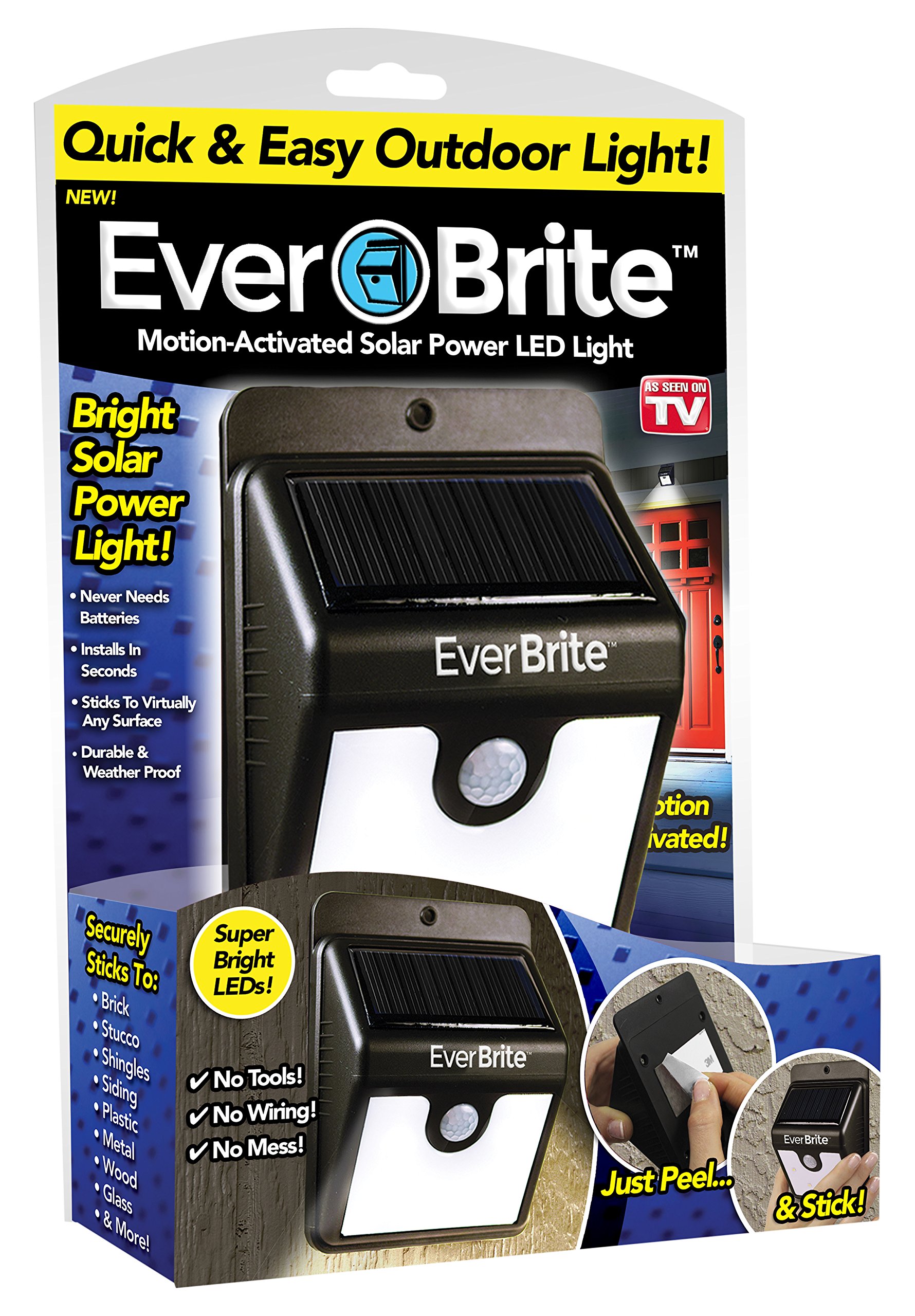 Ever Brite Brite-Mc12/4 Ever Brite Motion Activated Led Solar Light Black 19 91iL9PnNCEL