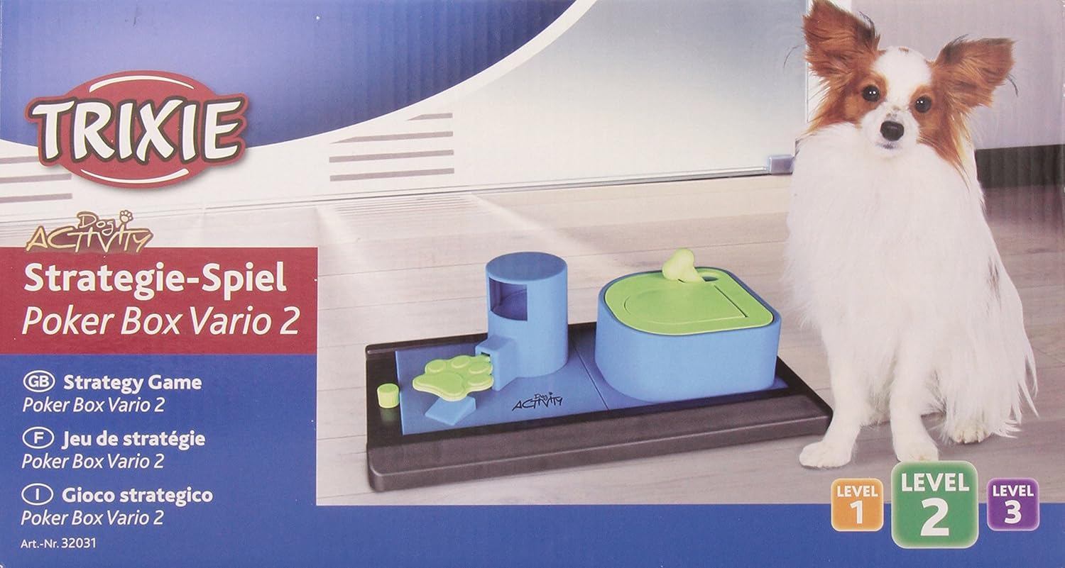 TRIXIE Poker Box Vario 1, Intelligence toy, Level 2 strategy game, With folding and pedal elements - Image 5