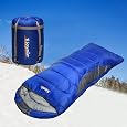 WKFAMOUT XL 10°F Sleeping Bag For Adults - Waterproof, 350GSM Fill, Machine Washable With Compression Sack For 3-4 Season Camping