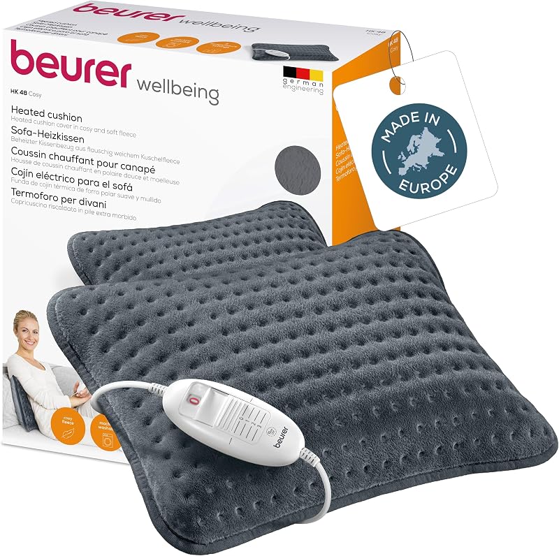 Beurer HK 48 Cozy Sofa Heating Pad 40x30 cm Rapid Heating 3 Temp