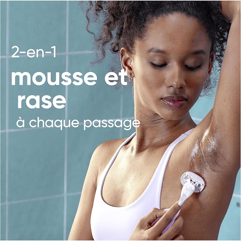 Lames de Rasoir Femme, 4 Rechanges ComfortGlide Breeze