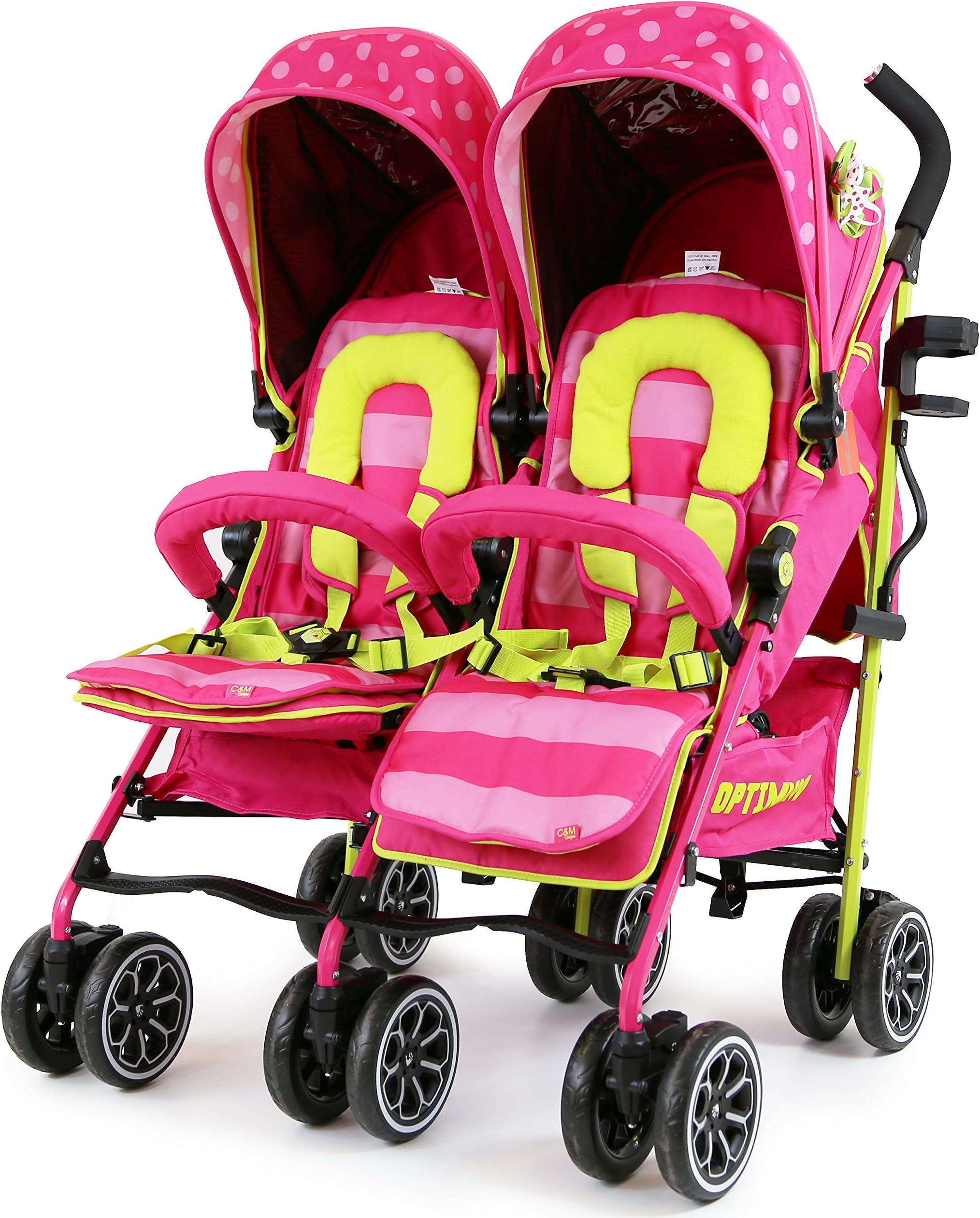 iSafe TWIN OPTIMUM Stroller - Mea LUX Design The Best Stroller In The World!