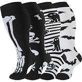 bropite Plus Size Compression Socks For Women&amp;Men,Wide Calf Knee High Socks | 20-30mmHg Knee-high plus size compression socks wide calf for circulation swelling pregnancy nurses flying and travel