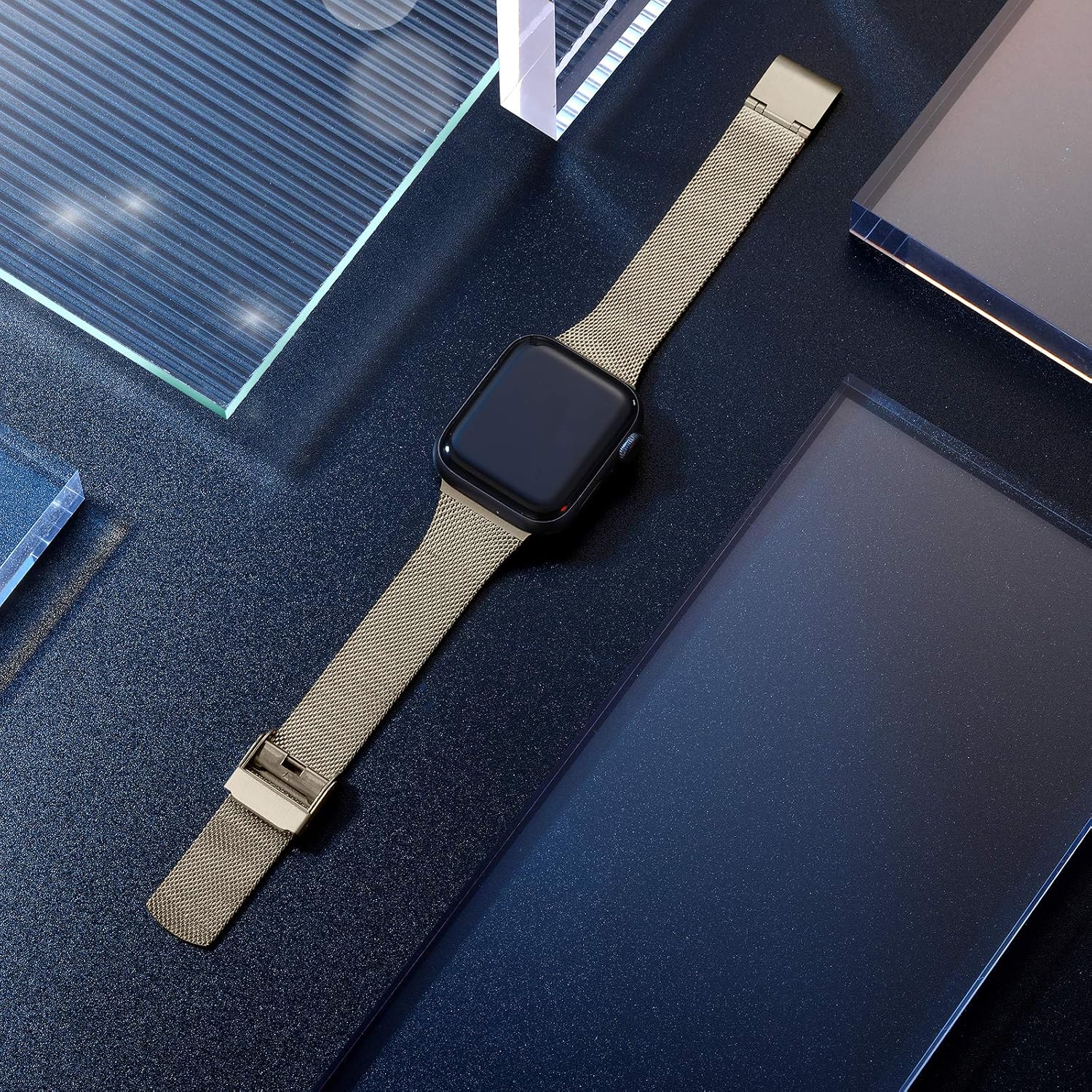 Ouwegaga Compatible With Apple Watch Strap 38mm 40mm 41mm 42mm 44mm 45mm 46mm 49mm,Stainless Steel Metal Straps Compatible with iWatch Strap Series 10 9 8 7 6 5 4 3 2 1/SE Ultra - Image 3