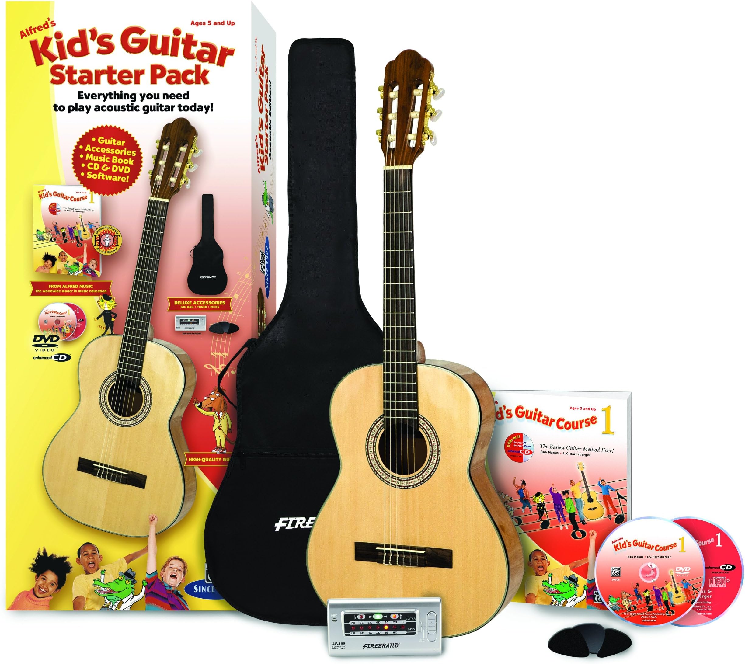 Alfred's Kid's Guitar Starter Pack Course 1: Everything You Need to Play Acoustic Guitar Today!: Acoustic Edition