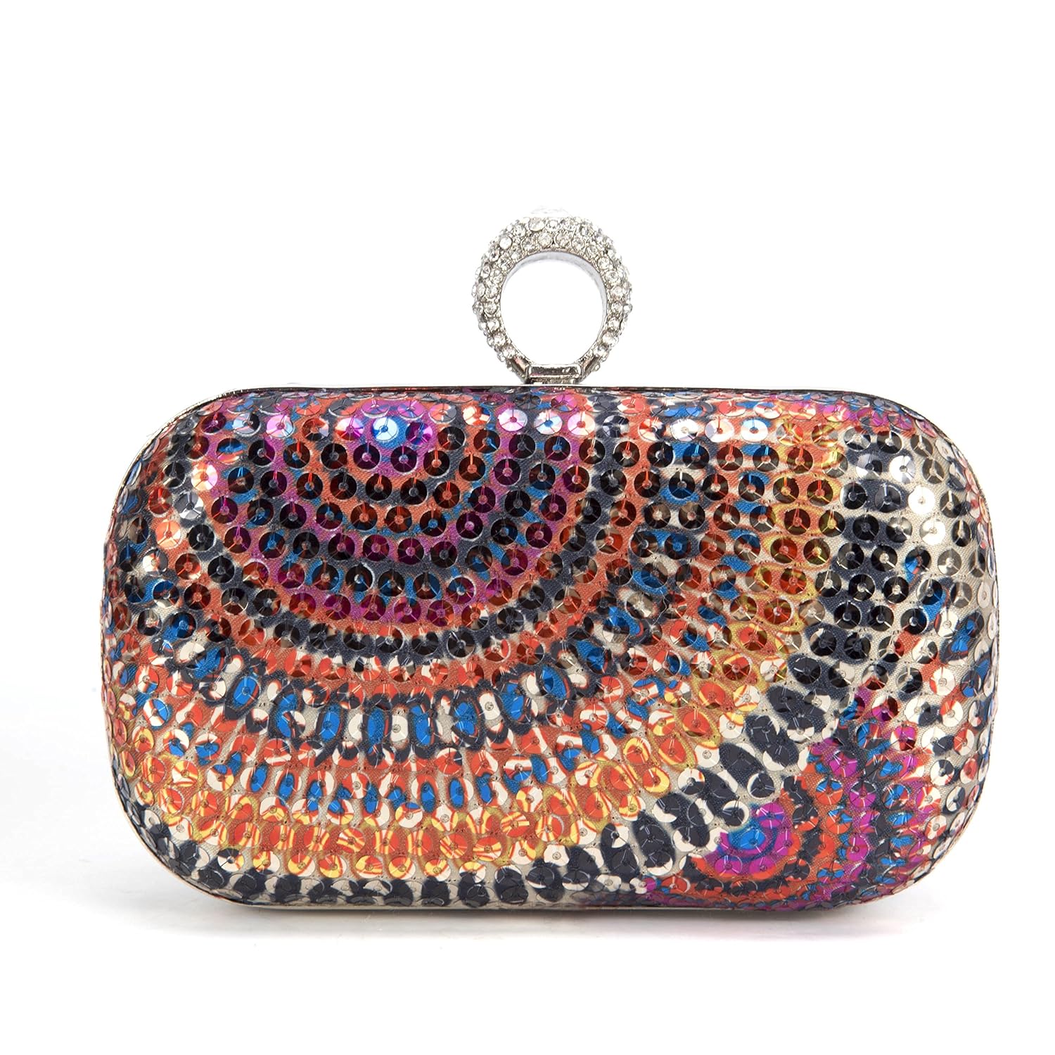 Bolso de Embrague Monedero Cartera Bolso de Lentejuelas para Novia Fiesta Boda