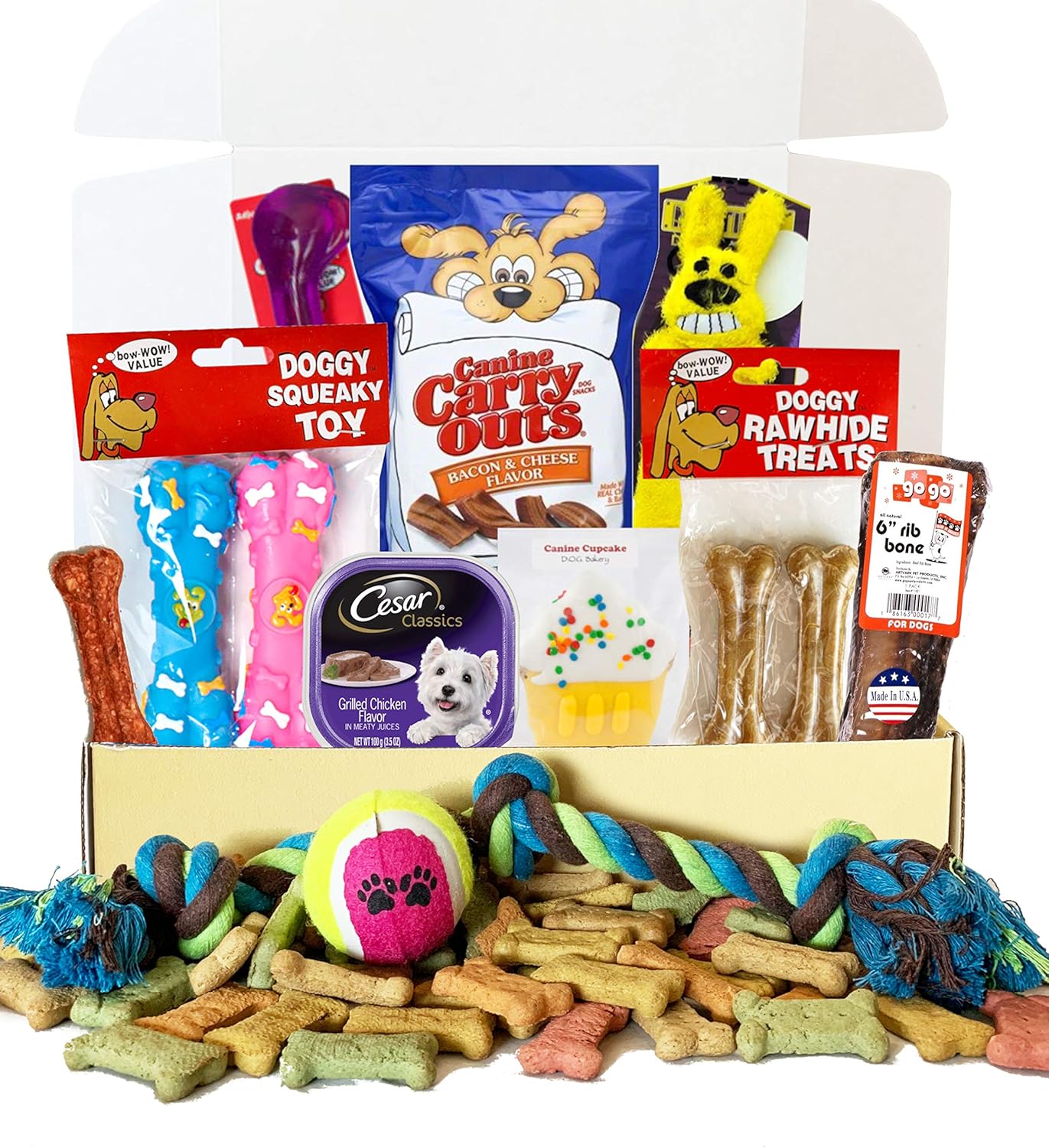 dog birthday basket