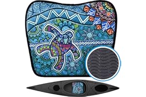 Hornet Watersports Kayak Seat Cushion - Turtle Design Kayak Seat Pad Compatible with Kayak, Canoe and Boat. Kayaking Accessories for Women