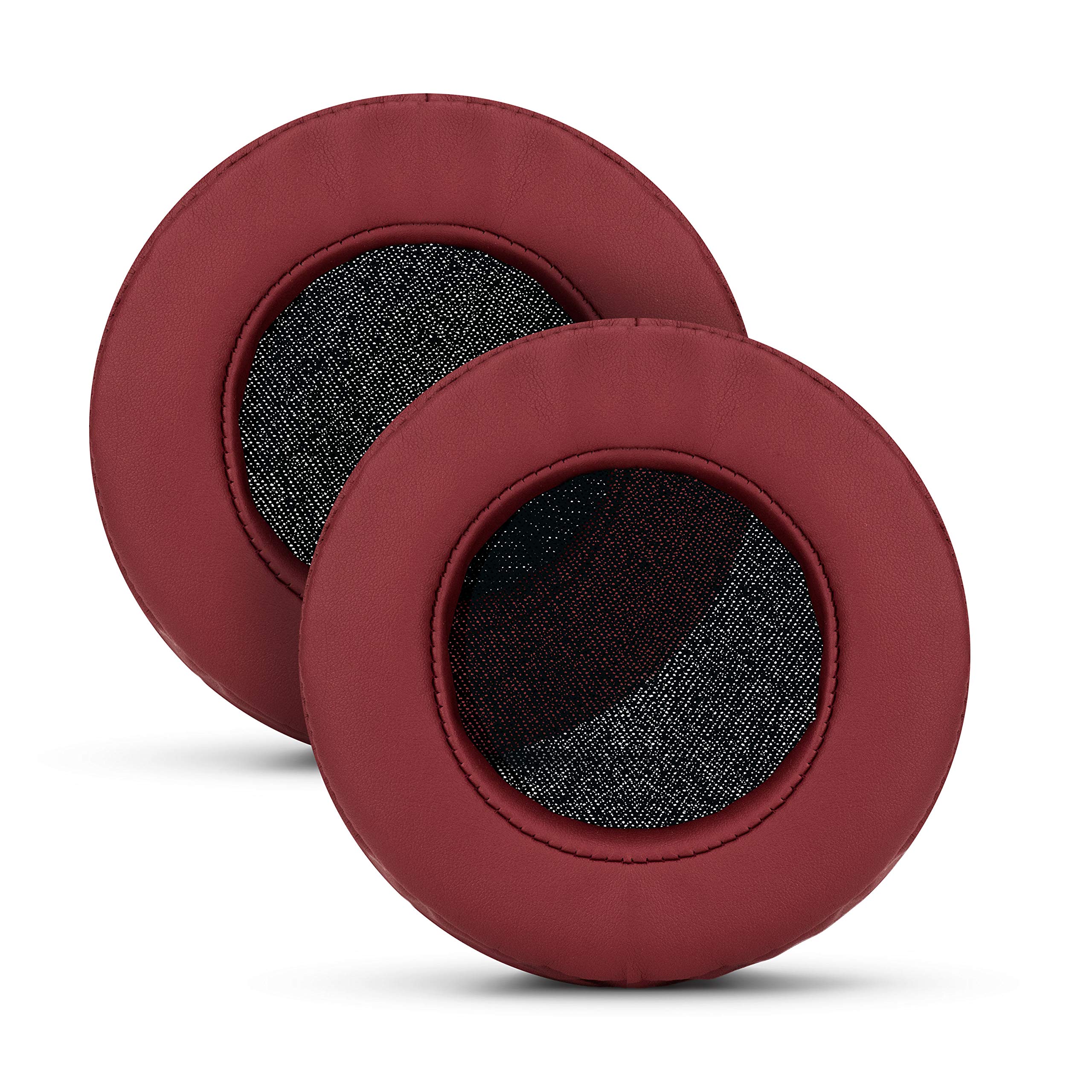 Brainwavz XL Large Replacement Memory Foam Earpads - Suitable For Many Other Large Over The Ear Headphones - Sennheiser, AKG, HifiMan, ATH, Philips, Fostex, Sony (Red)