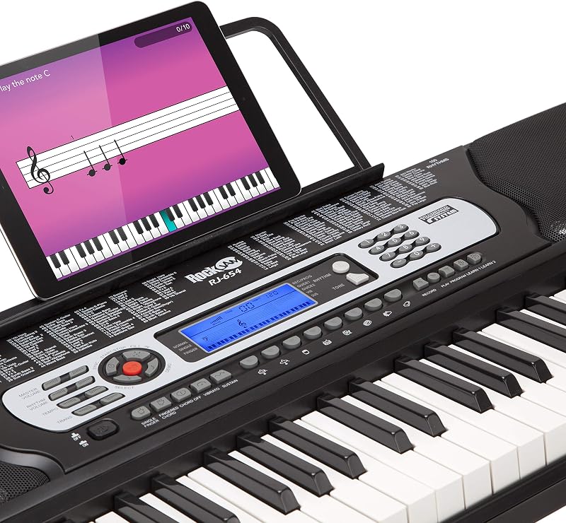 RJ654 Tastiera Pianoforte 54 Tasti con Schermo LCD