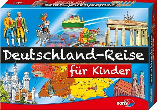 Noris 606013760 - Deutschland Reise für Kinder, Kinderspiel