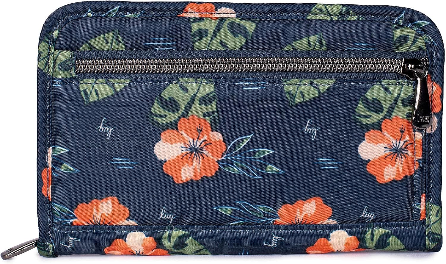  | Lug Tandem Zip SE Passport Wallet, Aloha Navy, One Size | Passport Wallets
