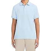 Nautica Young Men's Uniform Short Sleeve Stretch Pique Polo