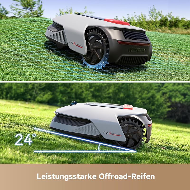 A1 Pro Mähroboter, Kabellose Einrichtung von Begrenzungen, 2000㎡