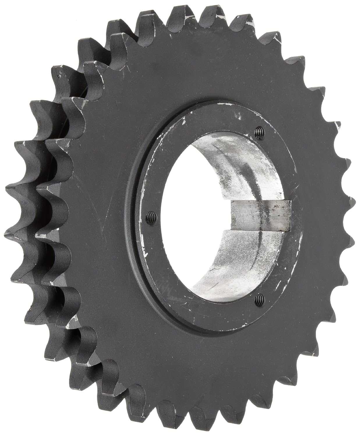 Martin Roller Chain Sprocket, Split Taper Bushed, Type B Hub, Double