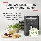 Tefal Easy Fry XXL 2-in-1 Digital Air Fryer & Grill 6.5L Dual Zone EY801827 view 4