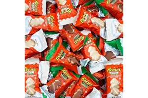 SUNNY ISLAND REESE'STrees Milk Chocolate and White Creme Peanut Butter Christmas Candy Mix, 2-Pound Bag (About 50 Pieces)