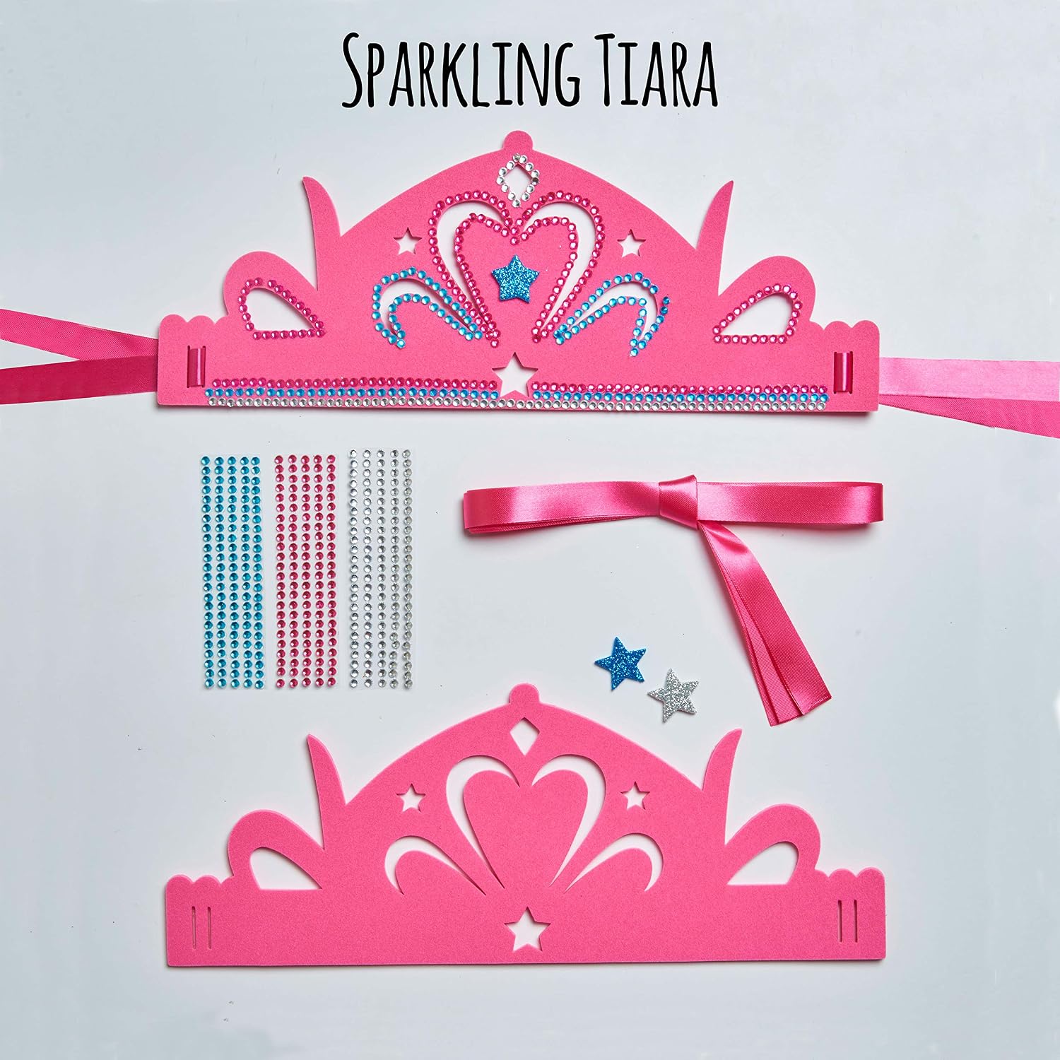 jackinthebox Princess Themed Arts and Crafts for Girls, multicolor, Cape: Medium, Tiara: Small, Wand: Small - Image 5