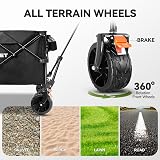 TECKNET Folding Festival Camping Trolley Cart Wheels Brakes 180L 150KG Garden view 5