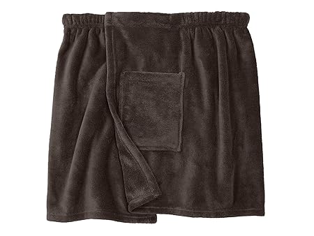 Saunakilt für Damen und Herren in je 2 Größen - Kuschelfleece mit Klettverschluss - klassisch Elegantes Design - erhältlich i