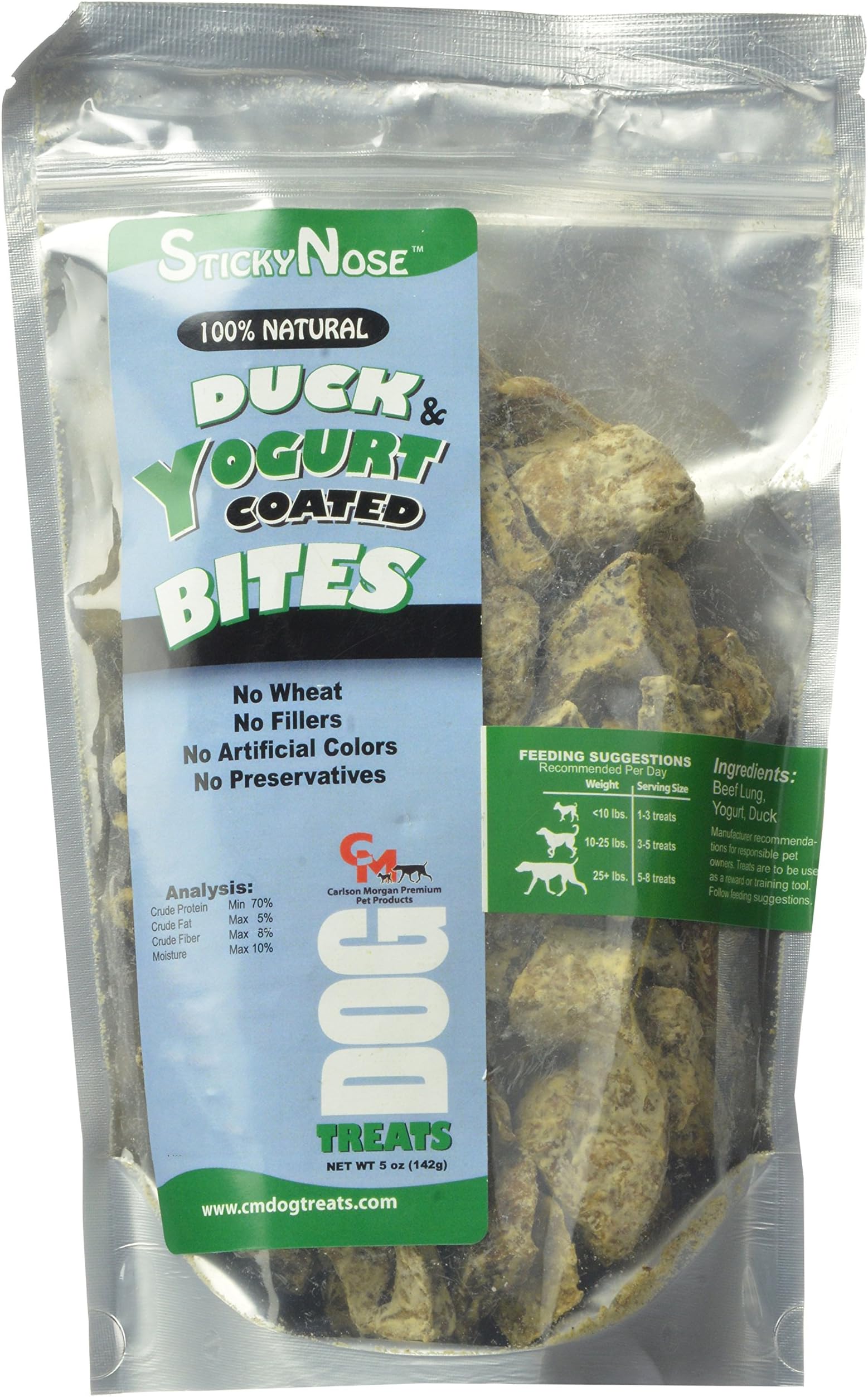 Sticky Nose Duck And Yogurt Bites For Dogs, 5-Ounce
