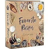 CraftSaints Recipe Binder 8.5x11, 3 Ring DIY Cookbook Kit 12 Dividers &amp; 25 Plastic Sleeves &amp; 25 Recipe Pages &amp; 36 Labels, Recipe Books Binder, Recipe Organizer Binder Kit, Recipe Book (Bakery)