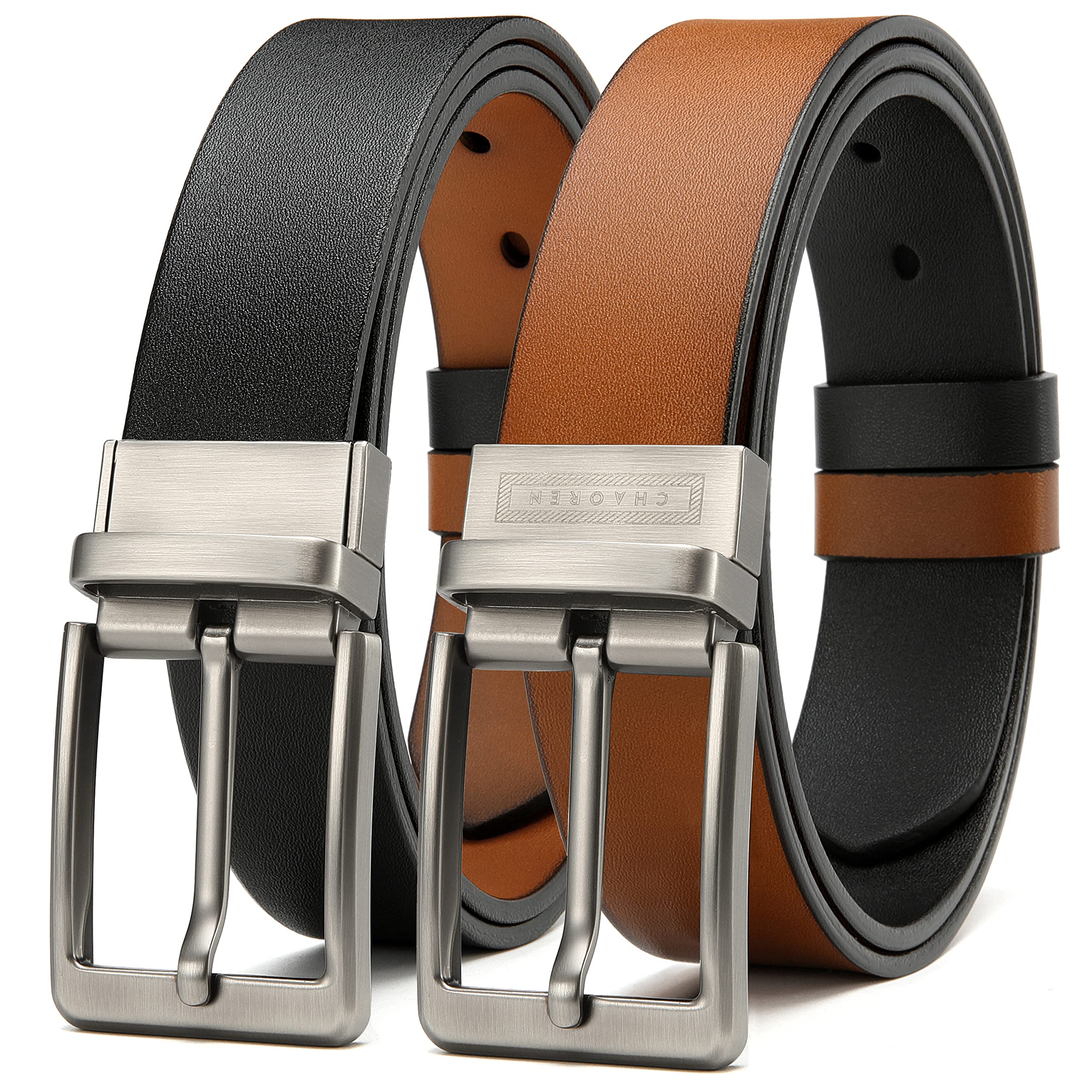 CHAOREN Mens Belt 1 Piece – Leather Reversible