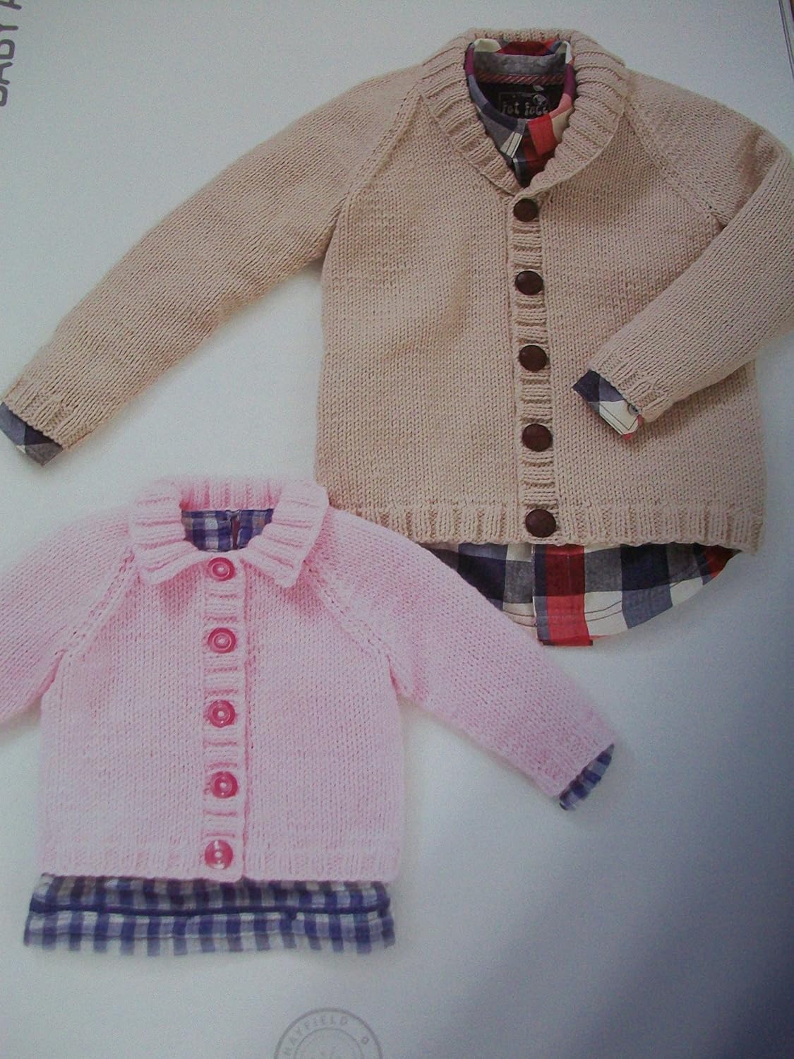 Sirdar (Hayfield) Baby Aran Knitting Pattern 4499. Boy's Girls Cardigan
