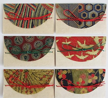 Amazon 手作り オリジナル 和紙 ぽち袋 円 6袋入り お年玉袋 ポチ袋 文房具 オフィス用品