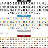 BONNYCO Cinema Light Box 16 Colors with 400 Letters Emojis Remote USB view 5