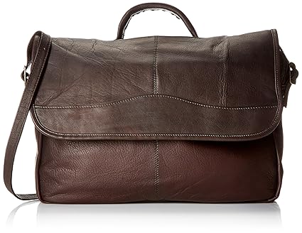 David King & Co. Porthole Briefcase Simple, Cafe, One Size