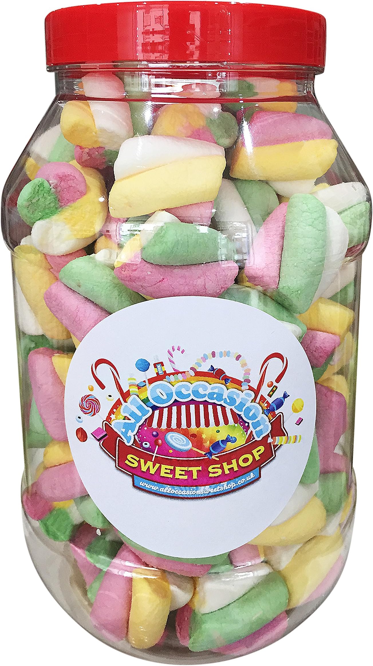 Flumps Retro Sweets Gift Jar (1Litre) from The All Occasion Sweet Shop