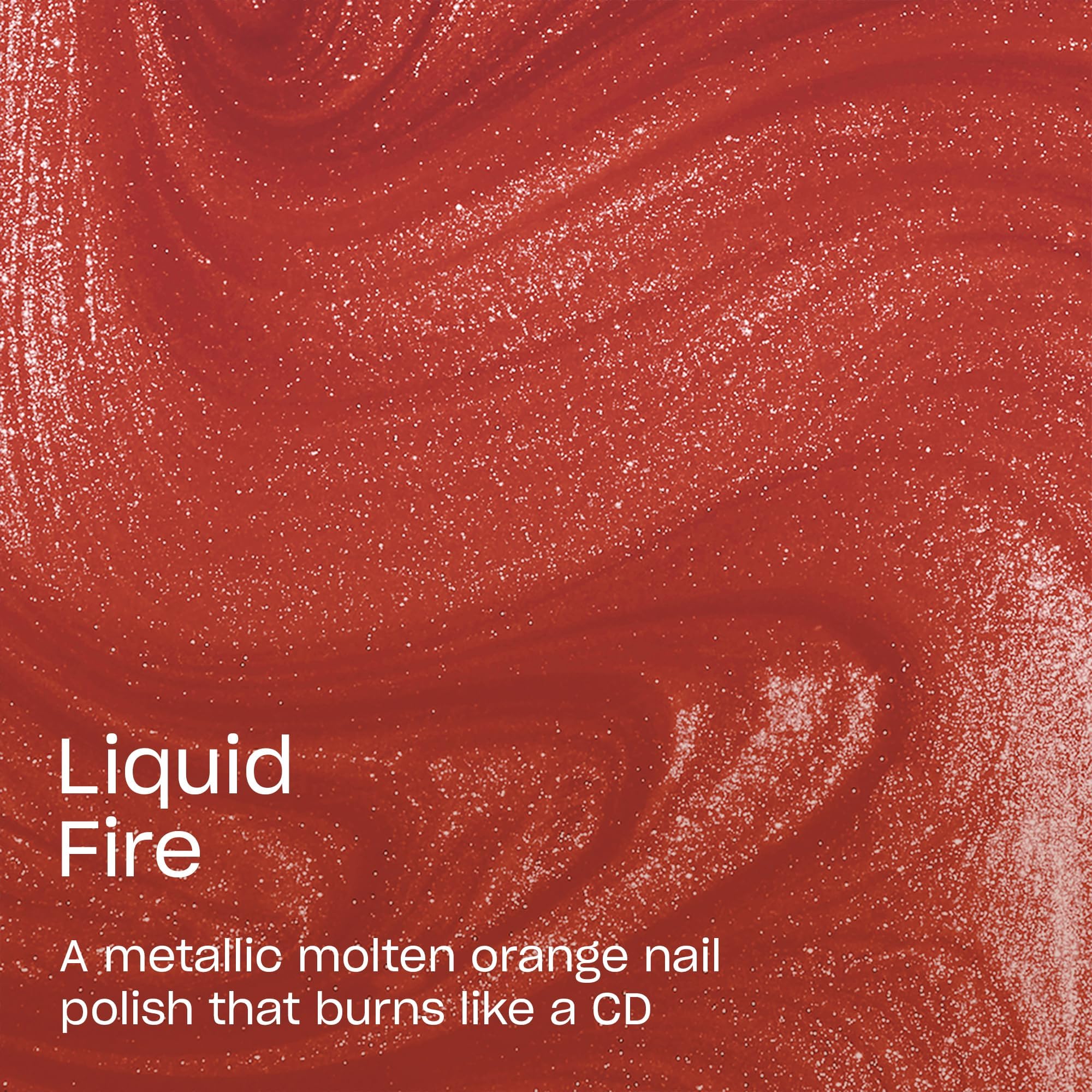OPI Nail Lacquer Liquid Fire | Opaque Bright Orange Metallic Chip Resistant Nail Polish | Metallic Mega Mix Collection - Image 3