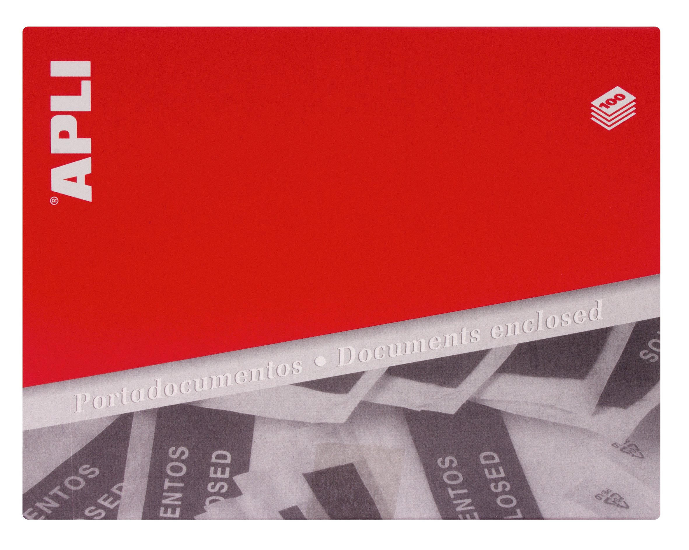 APLI 001467 240 x 140 mm Pack of 100 Document Enclosed Wallets