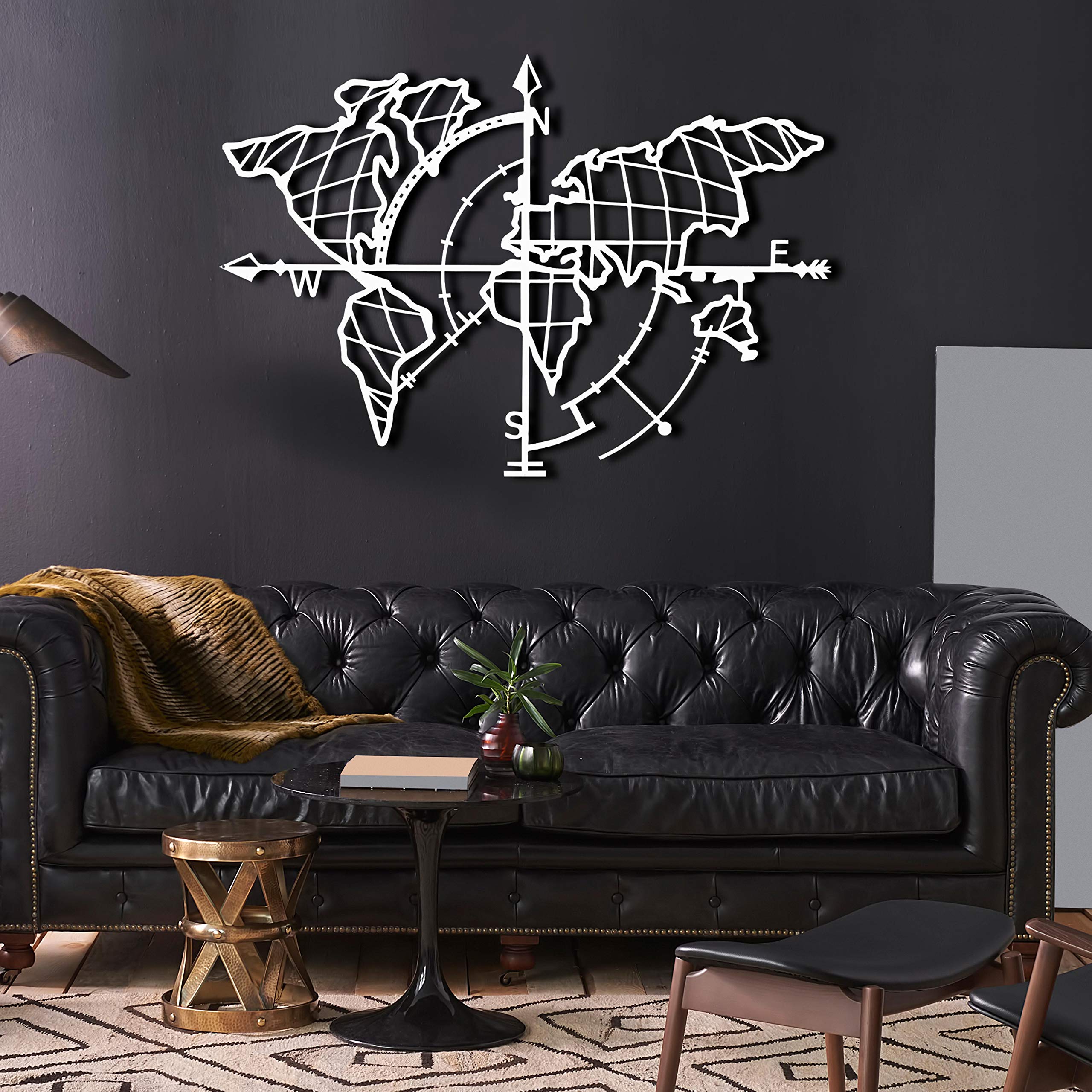 Buy Tubibu Modern Wall Art, 100 Metal Metalic World , Size (26" x