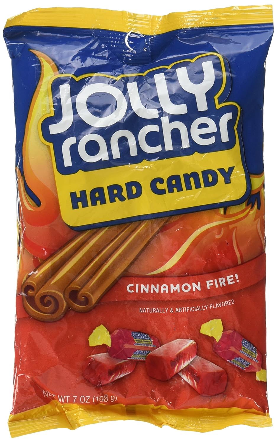 Jolly Rancher Cinnamon Fire! Hard Candy, 7ounce Peg Bag