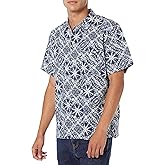 Lucky Brand Men's Short Sleeve Button Up Club Collar Shirt